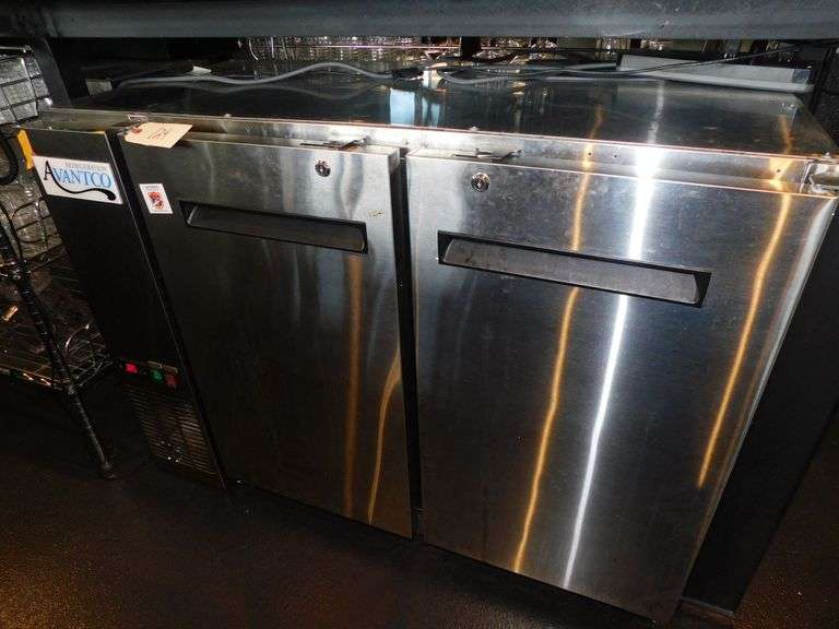 Avantco 178UBB48GTS 2-Door Undercounter Refrigerator image