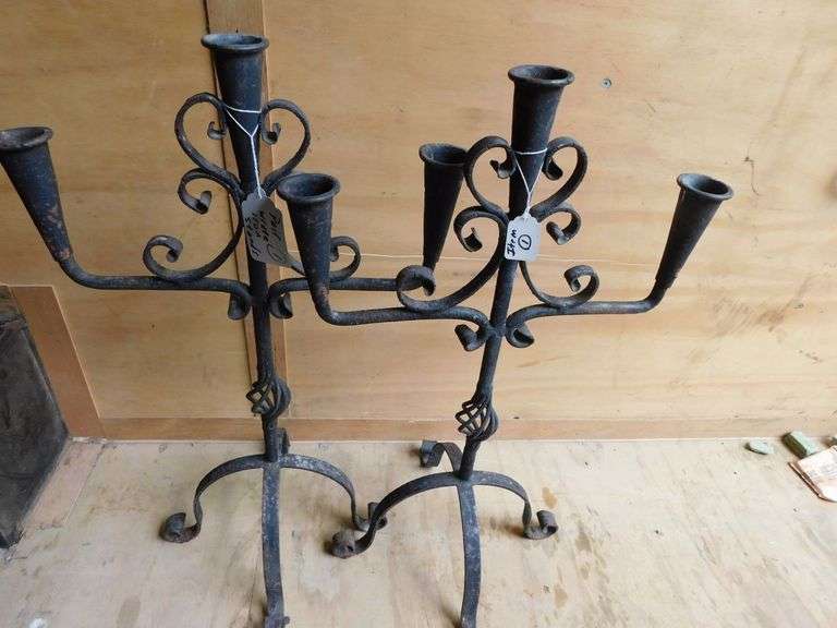 Wrought Iron Candle Sticks