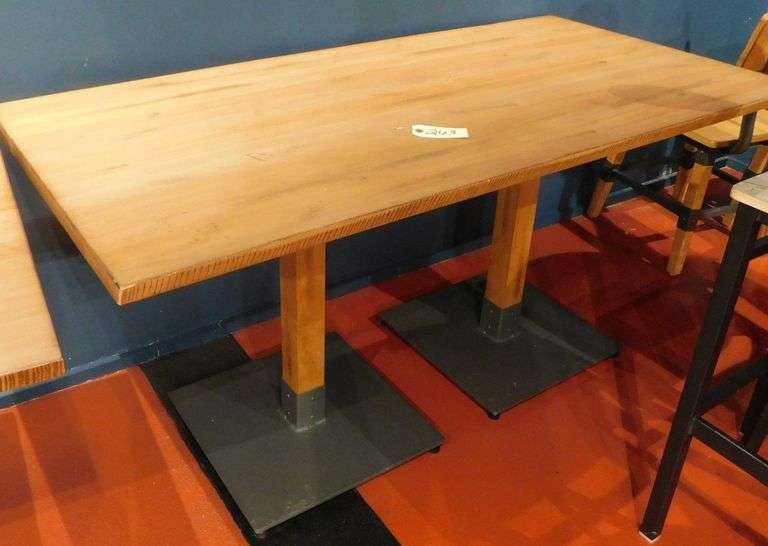 30"x60" Double Ped Dining Table image