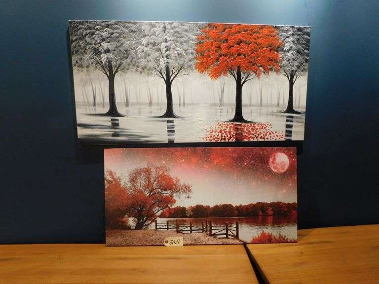 (4) Wall Hangings- Landscape Images image