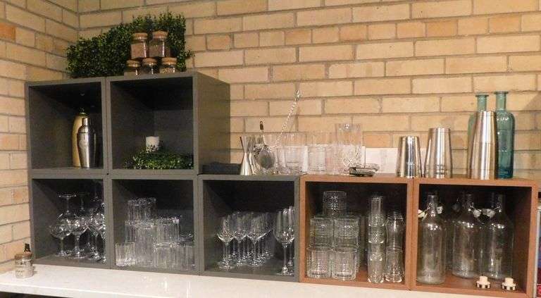 Storage Cubes with Contents - Glassware and Bar Accessories image