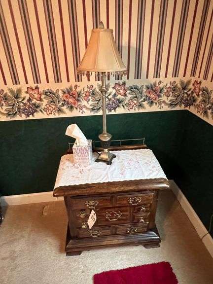 Nightstand & Lamp
