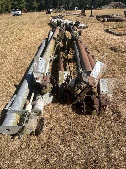 (6) Drive Axles for Pivot Irrigation with Gearboxes & Wheel Hubs - 165" image