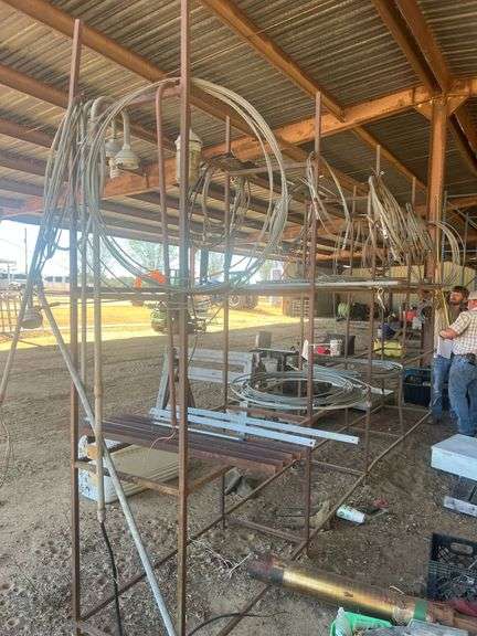 Homemade Metal Rack - 16' Long x 25" Wide x 111" Tall image