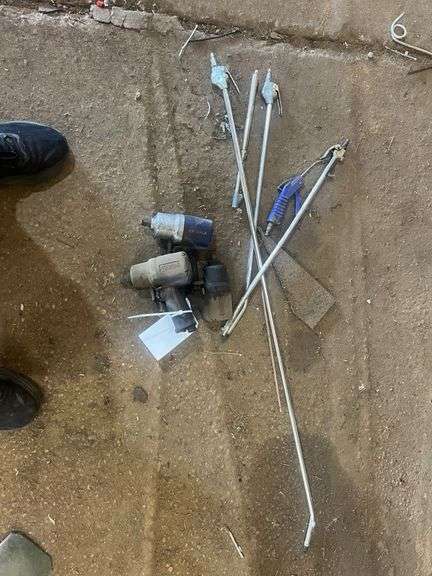 Carlyle Air Wrench, Air Nozzels with Blower Rods & (2) NAPA Air Wrenches image
