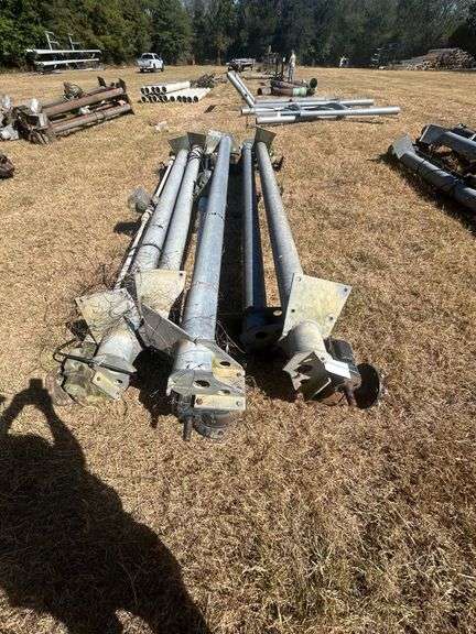 (5) Drive Axles for Pivot Irrigation with Gearboxes & Wheel Hubs - 165" image