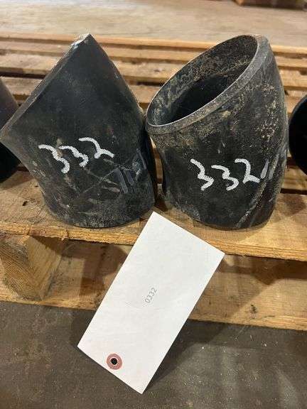 (2) 4" Weld-On 45° Fittings, 5" Long image