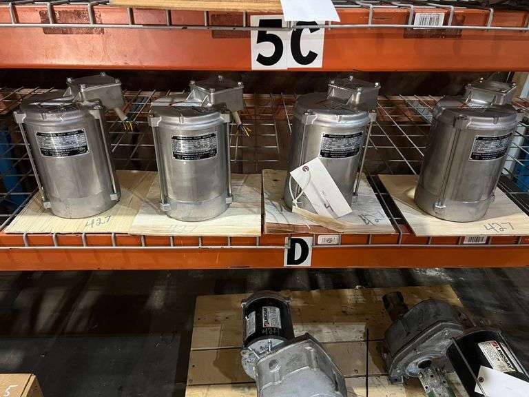 (4) Power Transmission Solutions Irrigation Duty Motor 1.0/0.83 HP image