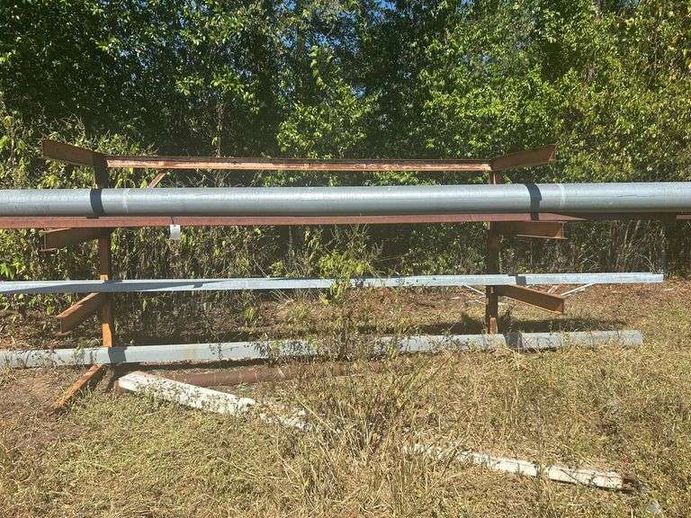 Metal Rack with Contents - Square Tubing & Angle Iron image