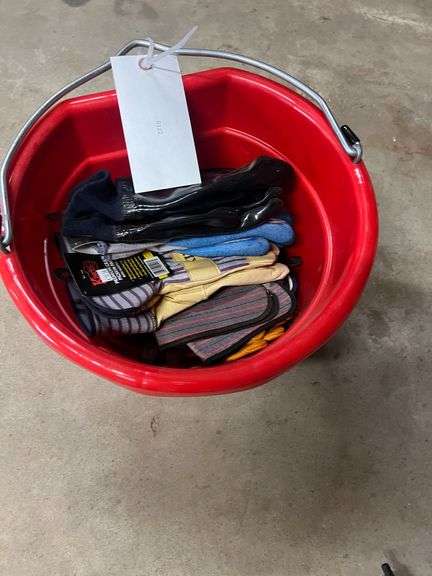 Livestock Bucket With Gloves image