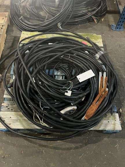Pallet of Electrical Wire & Stack of Wire Under Shelf image