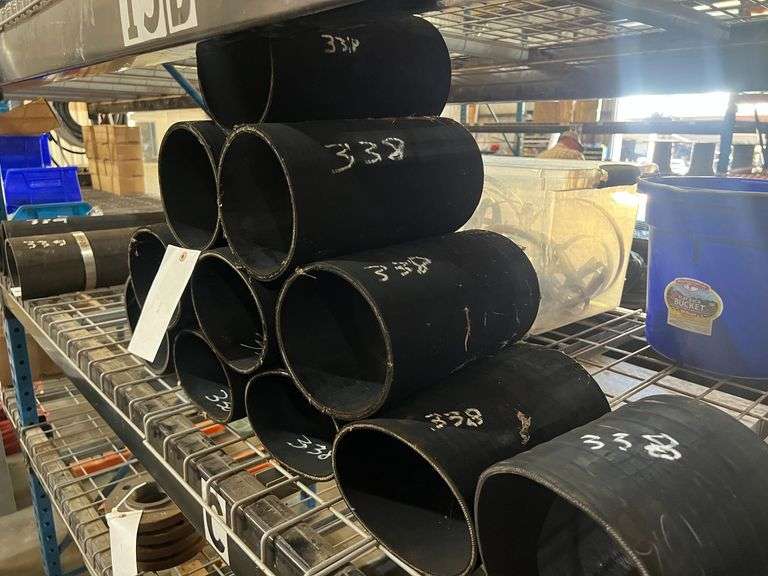 (10) 6"x11 1/2" Long Rubber Couplings & (1) 6"x8 1/2" Long Rubber Coupling image