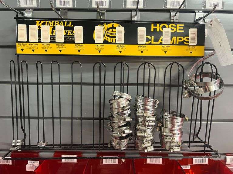 Kimball Midwest Hose Clamp Display with Hose Clamps image