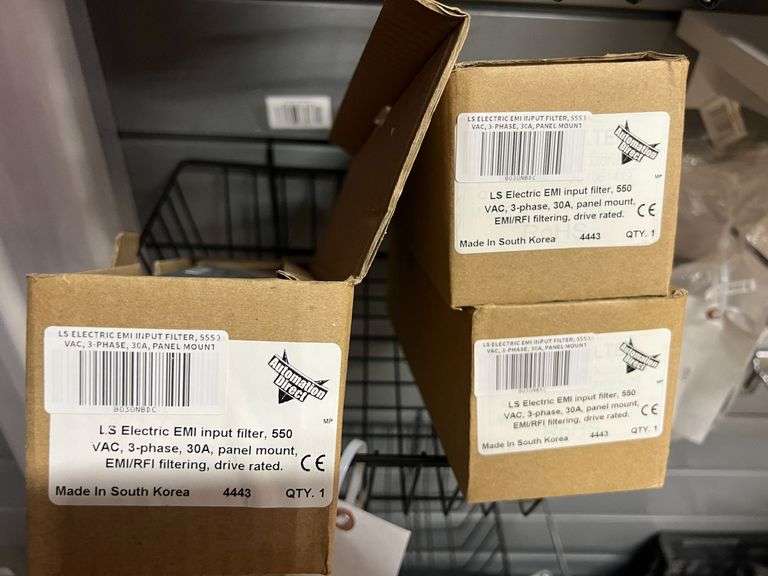 (3) LS Electric EMI Input Filter & 550 VAC, 3 Phase, 30A, Panel Mount EMI/RFI Filtering Drive Rated image