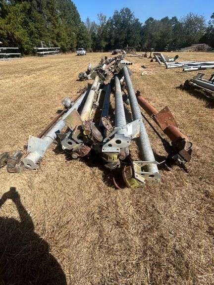 (6) Drive Axles for Pivot Irrigation with Gearboxes & Wheel Hubs - 165" image