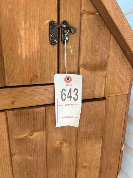 Outdoor Storage Cabinet / Garden Shed Storage, 25.5" x 18" x 69.5"