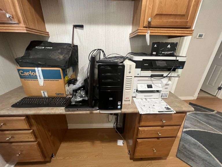 Desktop Computer, Laptop, Printers, Keyboard, " Binder HIC Punbin"