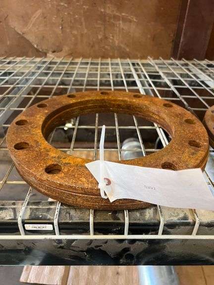 (3) Metal Flanges - 1/2" Thick, 16" Outside Diameter, 10 7/8" Inside Diameter, 14 1/2" Pitch Circle Diameter with 12 Holes, & 1" Bolt Hole Size image