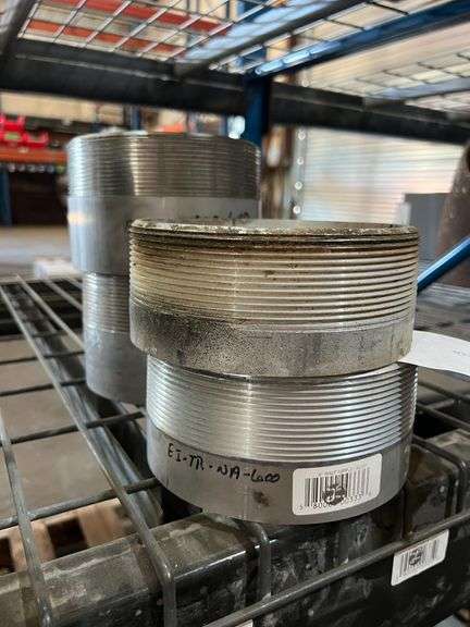 (1) 4" Half Nipple, Aluminum & (4) 6" Half Nipple, Aluminum image