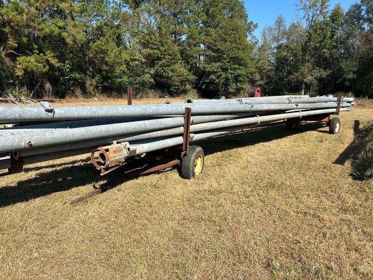 Irrigation Pipe Trailer 26' & Contents of Trailer (Used Various Sizes Irrigation Pipe) image