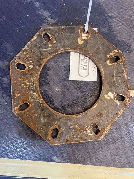 (24) Flanges - 3/8" Thick, 6 1/2" Inside Diameter, 12" Outside Diameter, 10 1/2" Pitch Circle Diameter with 8 holes, Bolt Hole Size 5/8" image