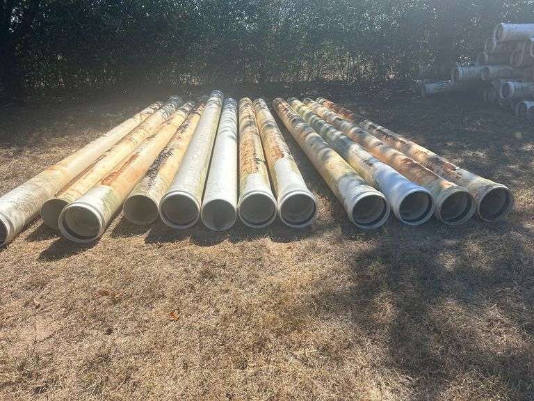 (12) 12" PVC Pipes - 248" Long (Used) image