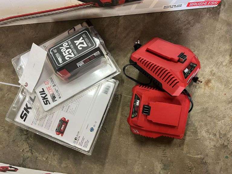 (2) Skil Batteries & Chargers image