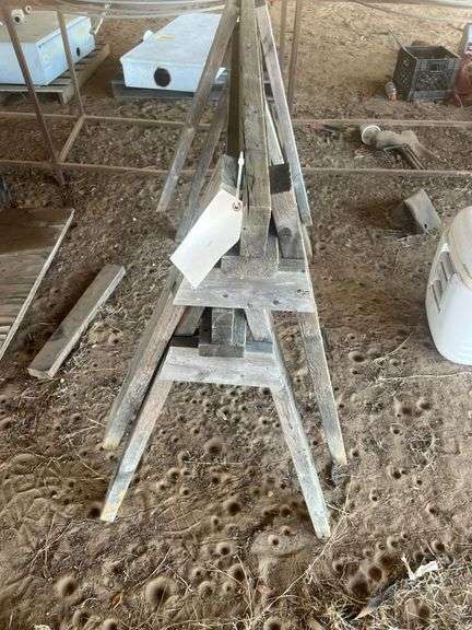 (2) Wooden Saw Horses image