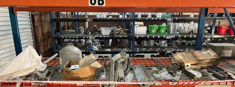 Contents of Shelf - Various Z Brackets, L Brackets, Shims, & Flat Fittings image