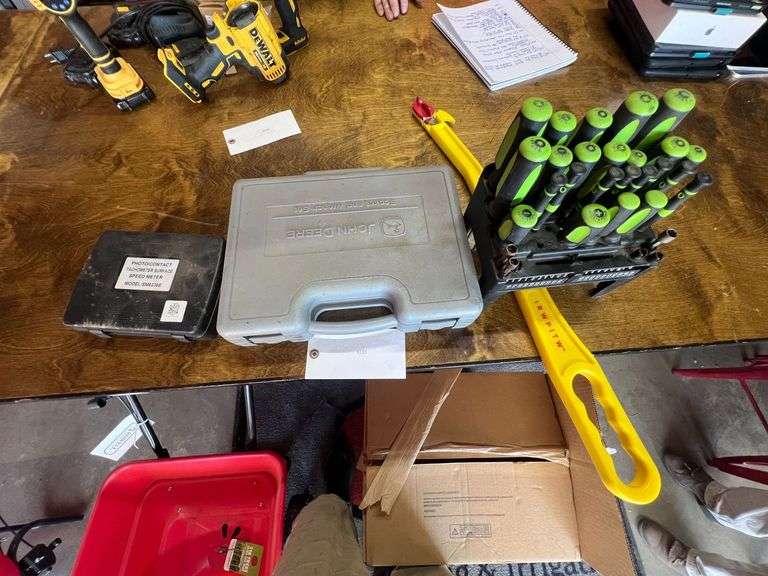 Tachometer, John Deer Socket & Wrench Set, Screwdriver Set image