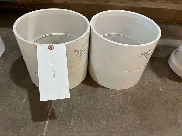 (2) 8" PVC Coupling with Rubber Seal image