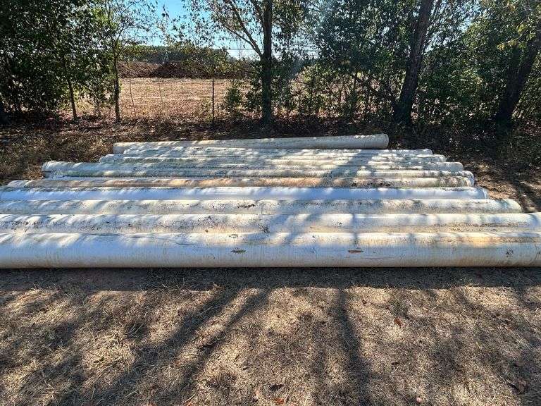 (12) 12" PVC Pipes - 248" Long (Used) image
