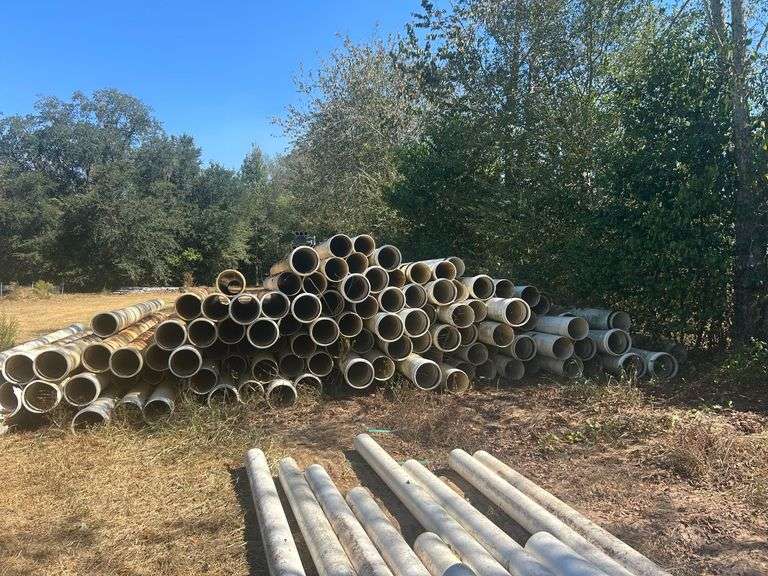 (120±)12" PVC Pipes - 248" Long (Used) image