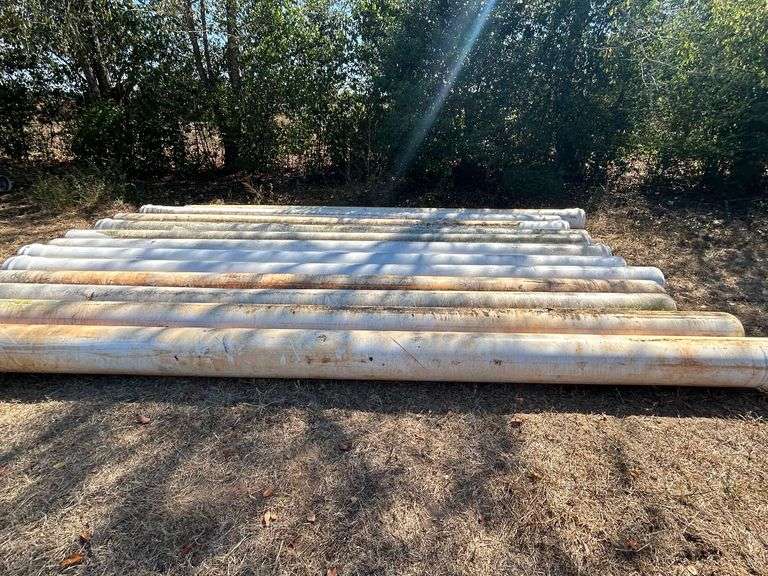 (12) 12" PVC Pipes - 248" Long (Used) image