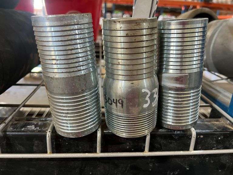 (2) 2 1/2"x5 1/2" Long (Female x Female) Coupling & (1) 3"x2 1/2" Reducer (Female x Threaded) image