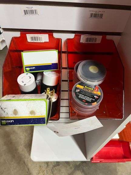 (4) Male 4 Pole Locking Connectors, (5) Female 4 Pole Locking Connectors, & (5) Scotch Super 33+ Electrical Tape image