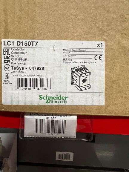 Schneider Electric Contactor 150A, 480V, 100HP image