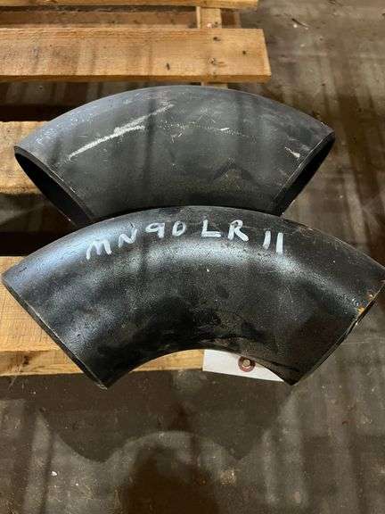 (2) 4" Weld-On 45° Fittings, 9" Long image