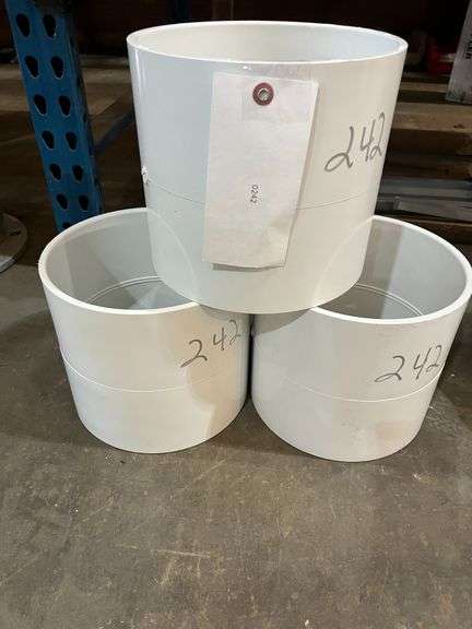 (3) 8" PVC Coupling with Rubber Seal image