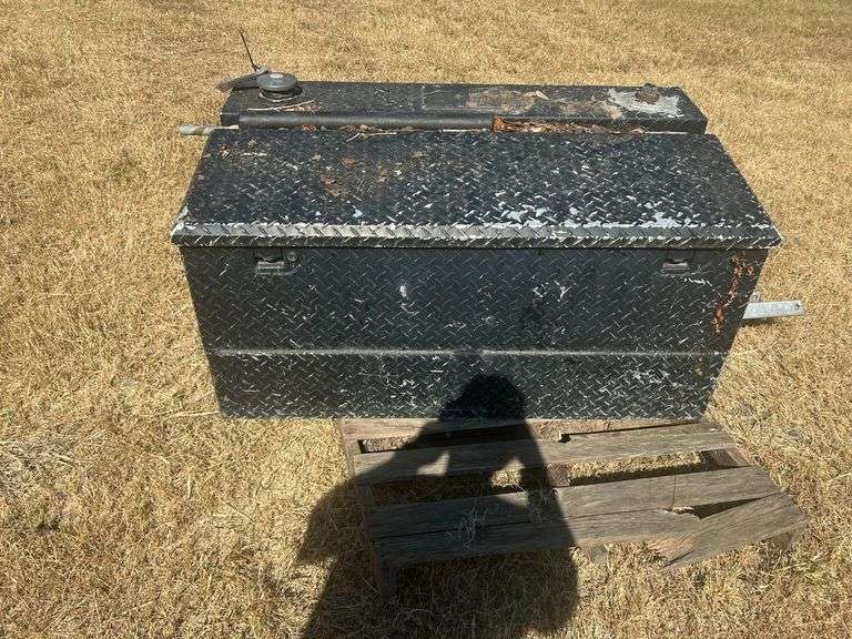 Diamond Plate Tool Box & Fuel Tank Combo with Contents - 48" Wide x 27" Deep x 24" Tall image