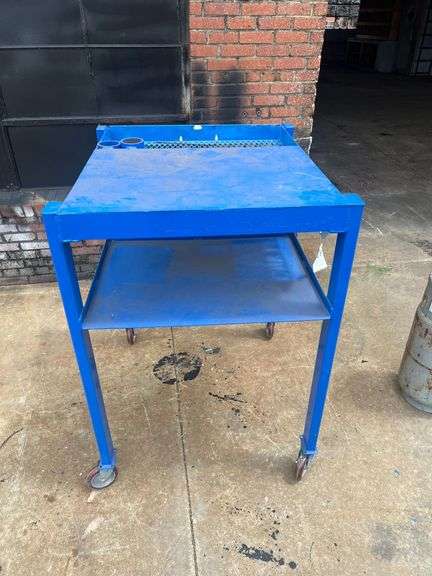 Rolling Shop Table | 38 1/2" w x 31" x 48 1/2" t