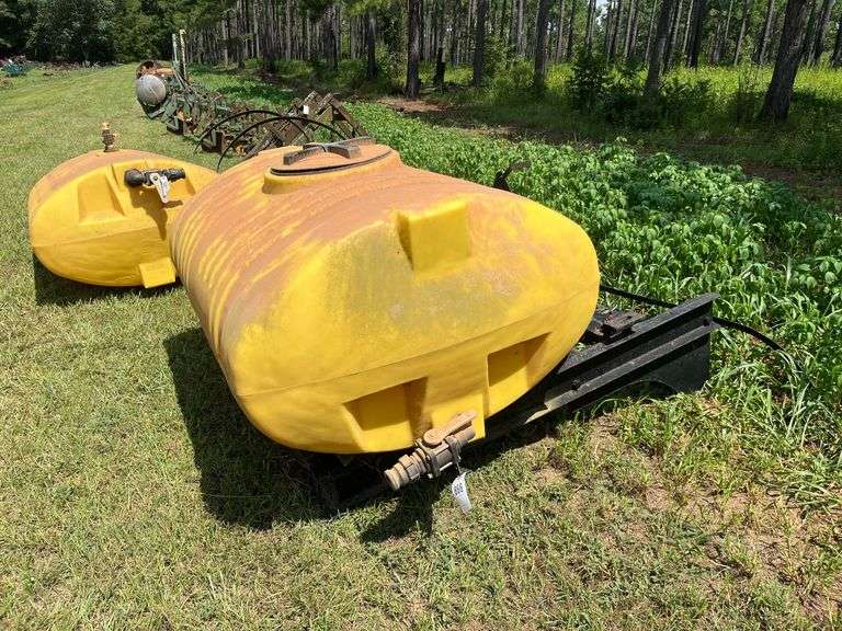 300 Gallon Oval Poly Tank with Front Mount Saddle-Fits CASE 250 or CASE 280 Tractor image