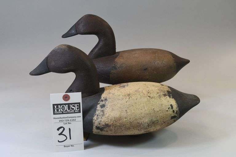 Canvasback pair by Frank Finney, Capeville, VA