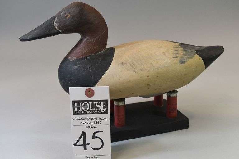 Canvasback, drake by Paul Gibson, Havre de Grace, MD.