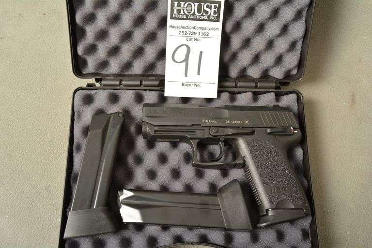 HECKLER & KOCH Model USP Compact Handgun, cal. .45 Auto, 3.75" barrel, night sights, 3 magazines and factory case, New, appears unfired, Ser #29-105061 image