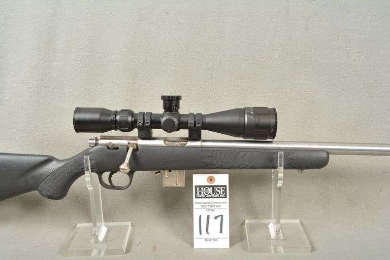 MARLIN Model 982VS Rifle, cal. .22 WMR, Stainless Steel, Bolt Action, 22" barrel, with BSA Scope 4-12x40, composite stock, mint condition, Ser #97698698 image