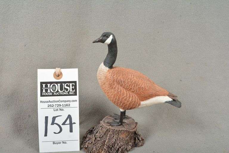 Miniature Canada Goose by Bill Crisman, dated 2005, signed by the maker image