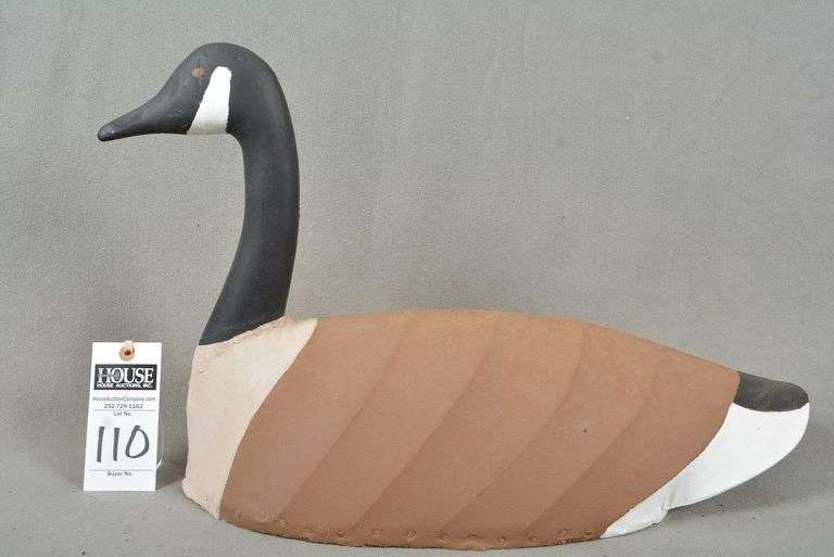 Canada Goose, canvas stretch decoy, by Gregory O'Neal Caroon dated 2015, signed by the maker image
