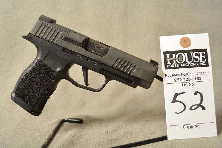 SIG SAUER Model P365XL Handgun, cal. .9 mm Semi-Auto, 3.7" barrel, night sights, 2 magazines in Original Factory Case with extra night sights, New-appears unfired, Ser #66A732491 image