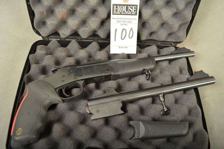 ROSSI Model P44102 Single Shot Breach Handgun, 2 barrels-calibers: cal. .45 LC/.410 ga and .22 LR, fluorescent sights, factory case and choke tube, mint condition, Ser #SR304287 image